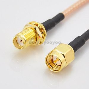 30cm SMA male to female RF Pigtail Coaxial Cable RG316