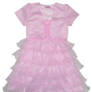 Mäd. Party Bolero Kleid mit Rüschen und Jacke, pink