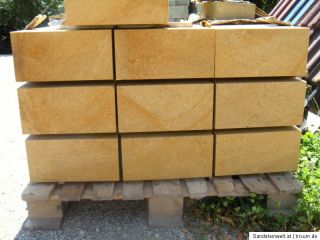 Blockstufen 100*30*17 cm Sandstein gelb Naturstein