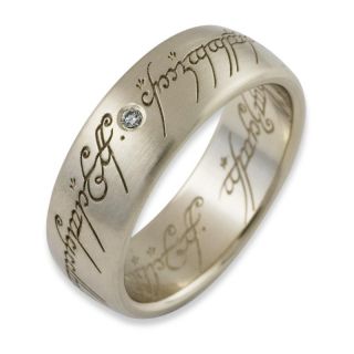 der Ringe Schmuck Ring aus 333 Weissgold mit 0.03ct Diamant