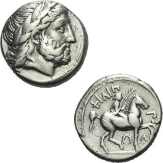 II Koenig Makedonien Tetradrachme Amphipolis 323 315 Le Rider Pl 45 22