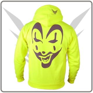 Sweatshirt Pullover mit Kapuze Neon Gelb Mega Style  #FB327