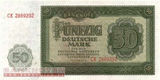 DDR   50 Deutsche Mark 1948   Ro.345b KASSENFRISCH / UNC