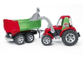 BRUDER 20116 ROADMAX Traktor m Frontlader und Kippanhaenger L 67 5 x B