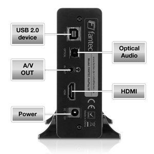 Fantec Aluplay HD Media Player (Full HD, MKV, H.264, HDMI, USB 2.0)