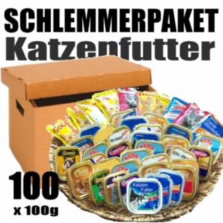 Katzenfutter Schlemmerpaket 100 x 100g