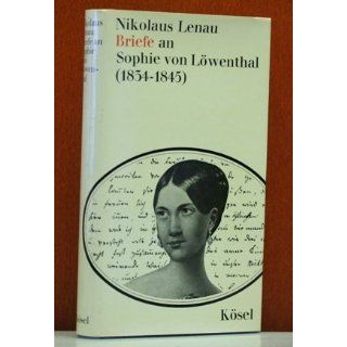 Briefe an Sophie von Löwenthal Nikolaus Lenau Bücher