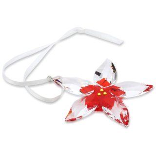 Swarovski Kristallfigur Weihnachtsstern Poinsettia Ornament Rot 905212