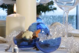 Homestyles S 354 08 Foto Weihnachtskugeln blau 2 er Set