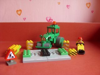 Lego Duplo Bob der Baumeister Rollo und Bauarbeiter mit Rüttler und