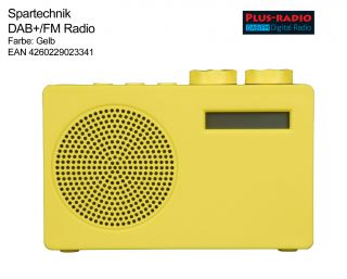 plus radio gelb DAB+ DAB Radio Dual Mode Digitalradio Empfänger