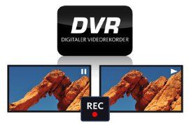Mit einem integrierten digitalen Videorekorder (DVR) lassen sich