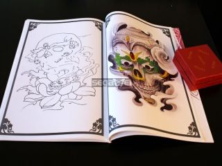 Rare Tattoo Flach Magazin Buchmanuskript art Design aus China LH