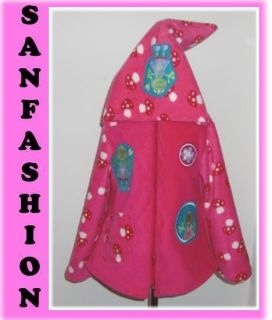 ROOS♥Fleece Zipfel Jacke♥98 104♥FROSCH♥Sanfashion