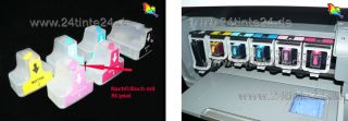 mini CISS HP Photosmart 363 Patronen refill InkTec 6 Patronen für
