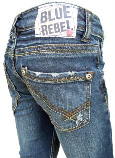 Blue Rebel Girls Jeans Gold super skinny rebel wash NEU