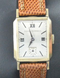 Antike GIRARD PERREGAUX Art Deco Herren Armbanduhr VINTAGE WATCH RELOJ