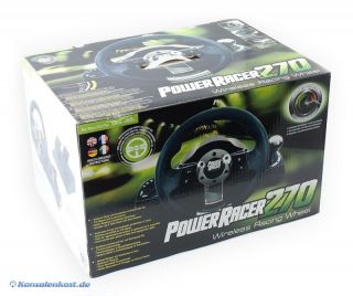 Xbox 360   Power Racer 270 Wireless Racing Wheel / Lenkrad (NEU & OVP