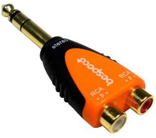 BESPECO Kabel Adapter 2x Chinch f   6,35mm S KLm Neu