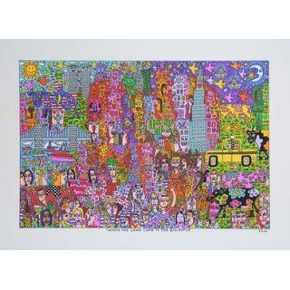 James Rizzi When the cow come to the big apple Kunstdruck Probedruck