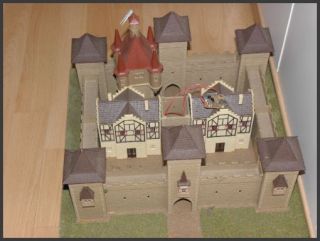 Burg Robenstein Diorama Ausstellungsmodell beleuchtet (373)