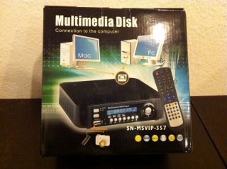 Sansun SN MSVIP 357 Multimedia HDD Player Recorder mit LAN, Div X, USB