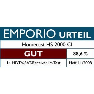 Homecast HS 2000 CI Digitaler Satelliten Receiver 