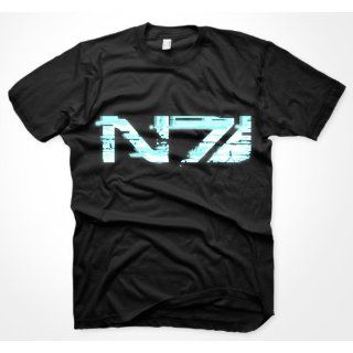 Mass Effect 3 T Shirt Glitch N7 Logo, Größe XL
