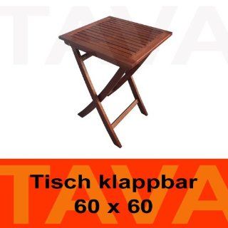 MEBELINO TA6060.MDSW001 Gartentisch, Cafetisch oder Balkontisch   60 x