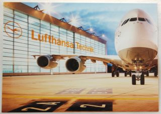 Airbus A 380 Lufthansa Technik Postkarte (J.Görlich)