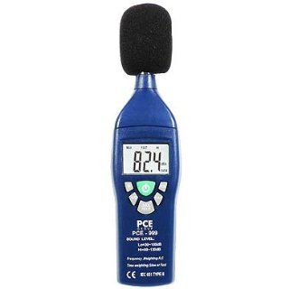Schallpegelmessgerät PCE 999, Klasse II. ±1,5 dB, Schallmesser
