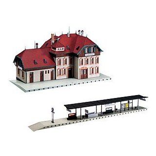 Faller 190122 Bahnhof Set Unterbrunn Spur H0 Spielzeug