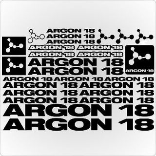 25 Set ARGON 18 Decals Stickers Frames Bicycles Bikes 11 COLORS