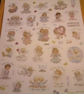 One Sheet of MOREHEAD ANGELS Assorted Stickers with Christian Themed
