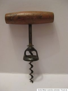 Antique corkscrew alter korkenzieher tire bouchon cavatappi.Selten
