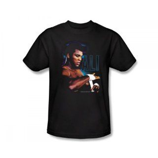 Muhammad Ali     Abkleben Slim Fit Adult T Shirt in Schwarz, Large