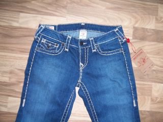 True Religion Damen Jeans Billy SPT Straight W29 Blue Neu NP 389