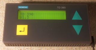 Siemens SIMATIC S5 TD 390 zweizeiliges Textdisplay