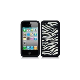 Iphone 4 4G soft Hülle Zebra Design + gratis Elektronik