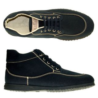 Hogan Designer Halbhohe Schuhe dunkelblau Gr. 38,5 neu