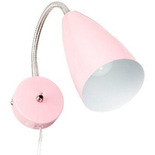 Oriva 47178 68 Wandlampe, Metall, 10 x 10 x 37 cm, E14, rosa 