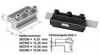 SOBA Abstechhalter + Messer2,35mm für Drehmaschine 392570