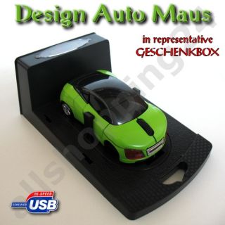 MINI USB MAUS in CAR DESIGN Gift Mouse PC Notebook GRÜN