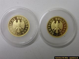 DM GOLDMARK 2 STCK 2001 999/1000 Gold Deutsche Bundesbank J