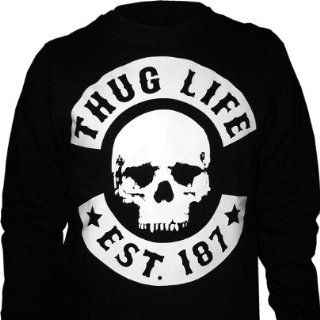 Thug Life   Skull Sweater schwarz