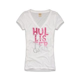 Hollister Damen / M?dchen V Hals T Shirt Wei§   Neue Saison