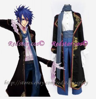 Vocaloid Kaito Sandplay Singing of Dragon Cosplay Costume   Made in