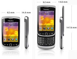 BlackBerry Torch 9810 Smartphone 8GB (8,1 cm (3,2 Zoll) Touchscreen