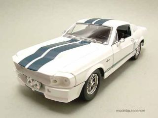 Ford Shelby Mustang GT 500 1967 Fastback weiß, Modellauto 124 / Yat