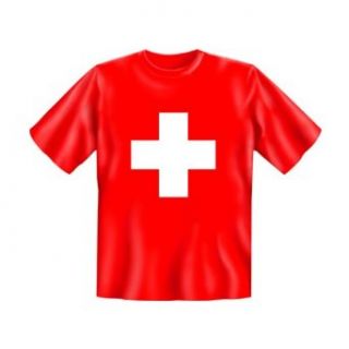 Shirt mit Motiv/Spruch Schweizer Kreuz Bekleidung